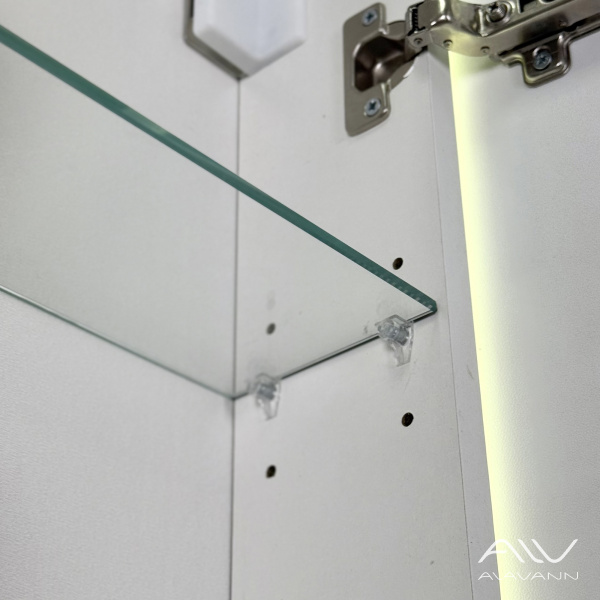 Зеркальный шкаф Rita 60 белый, свет холодный - изображение 2