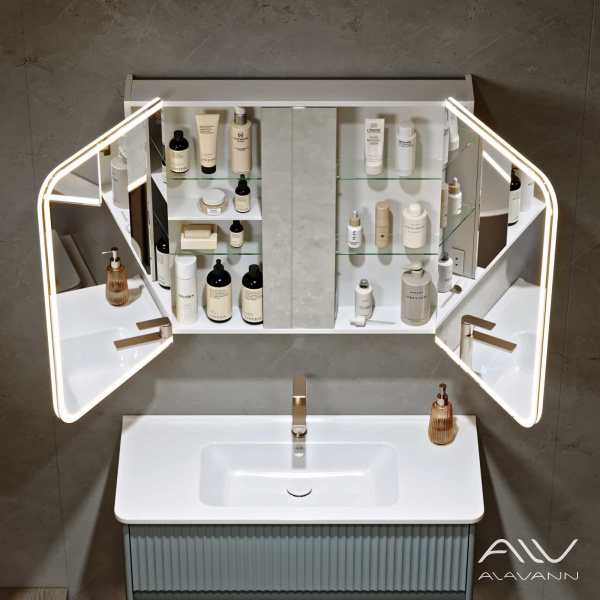 Зеркальный шкаф-трюмо Cosmetic Light 100 с подсветкой - изображение 1