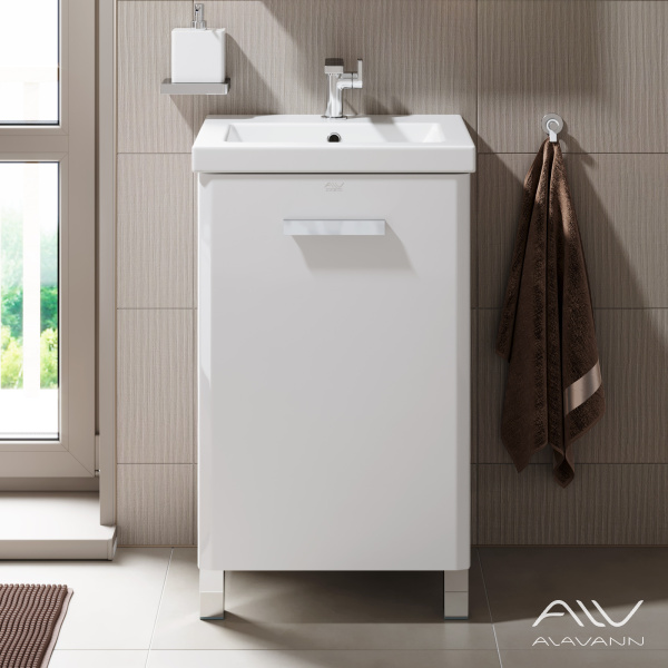 Тумба с раковиной Dorn 50 белая - изображение 1