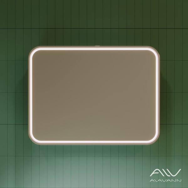 Зеркальный шкаф Lana 80 G белый - изображение 3