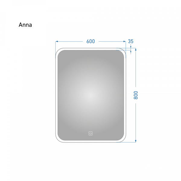 Зеркало Anna 60 с подсветкой - изображение 3