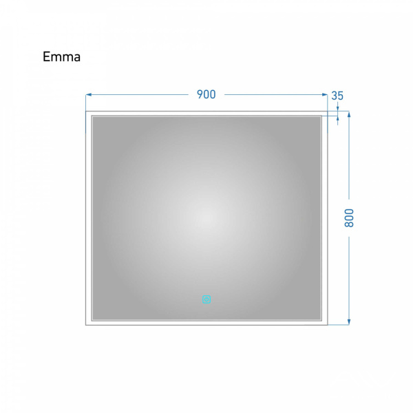 Зеркало Emma 90 с подсветкой - изображение 4