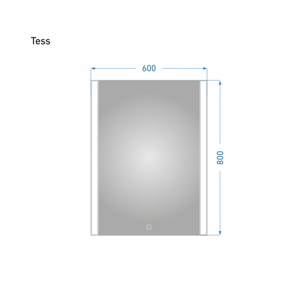 Зеркало Tess 60 с подсветкой - изображение 5