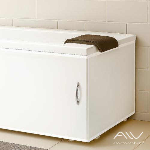 Экран под ванну торцевой Elit 75 белый