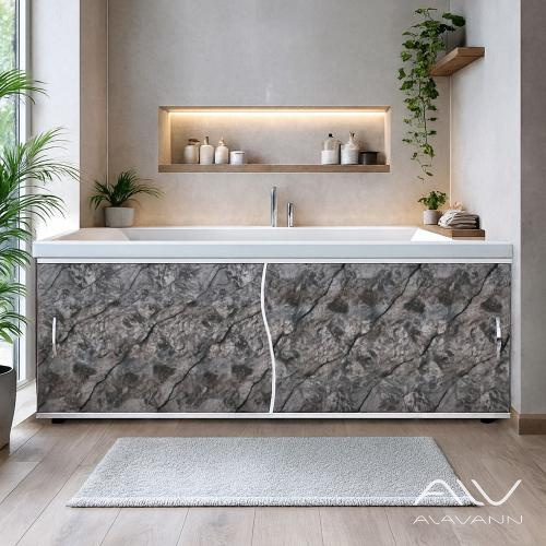 Экран под ванну Elit 150 серо-коричневый камень