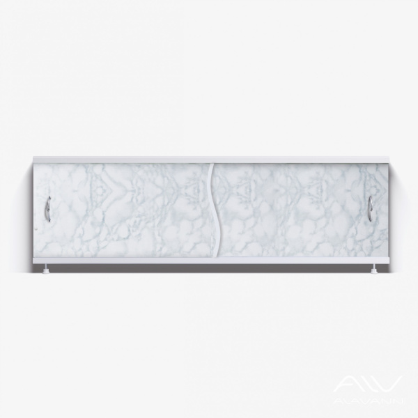 Экран под ванну Премьер 170 светло-серый мрамор - изображение 1