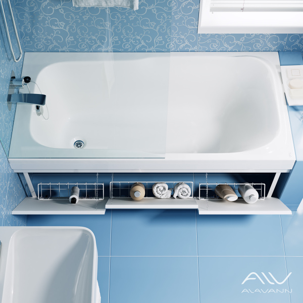 Экран под ванну Soft 150 см откидной мдф белый - изображение 4