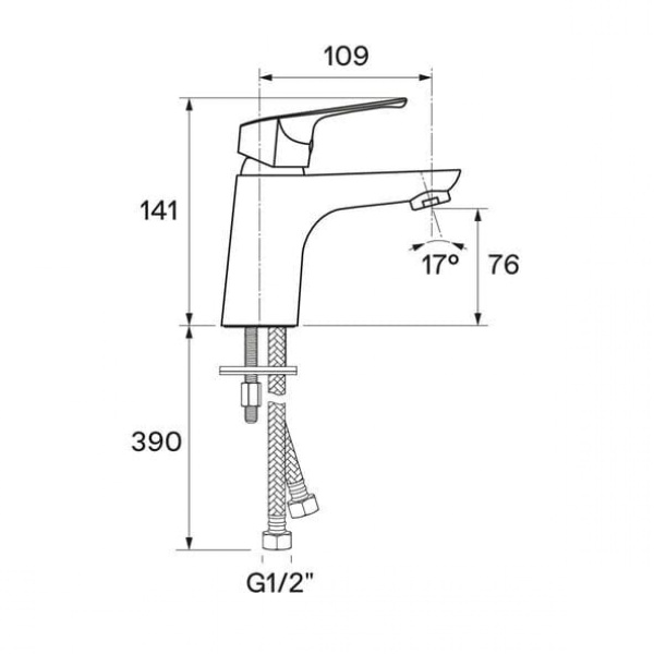 Смеситель для раковины Сантек Форт WH5A02004C001 хром - изображение 3