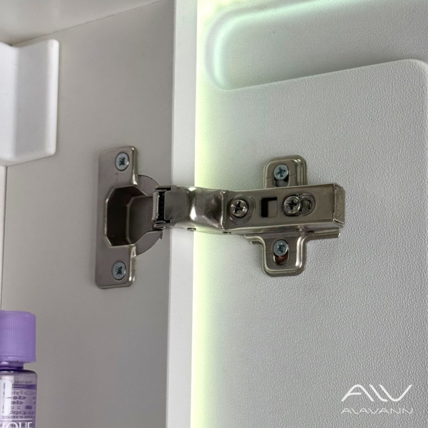 Зеркало-шкаф Лана Плюс 80x80 с подсветкой, часами и подогревом - изображение 5