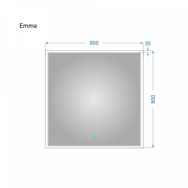 Зеркало Emma 80 с подсветкой - изображение 4
