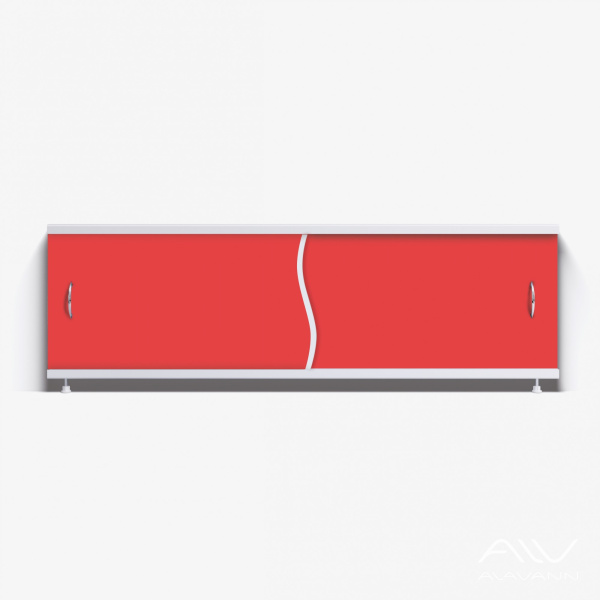 Экран под ванну Премьер 170 красный - изображение 1