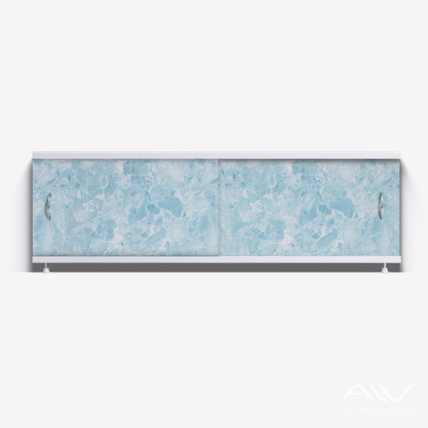 Экран под ванну Классик 150 светло-синий мрамор - изображение 1