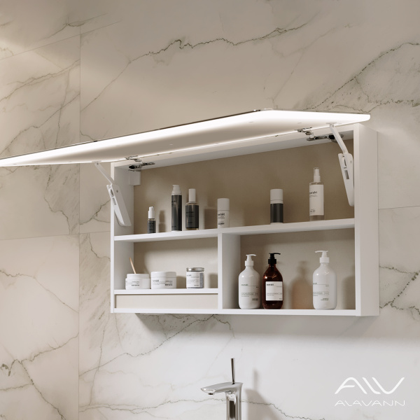 Зеркальный шкаф Laurel 100 белый - изображение 2