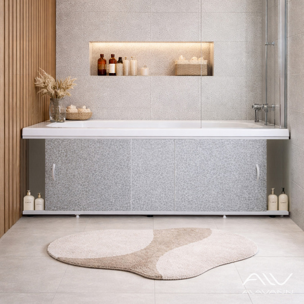 Экран под ванну Elegant 150 серый камень - изображение 2