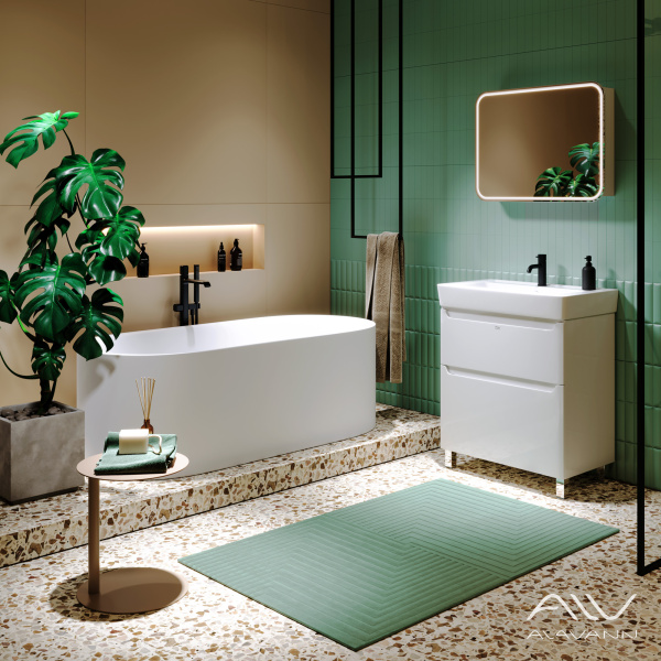 Зеркальный шкаф Lana 80 G белый - изображение 4