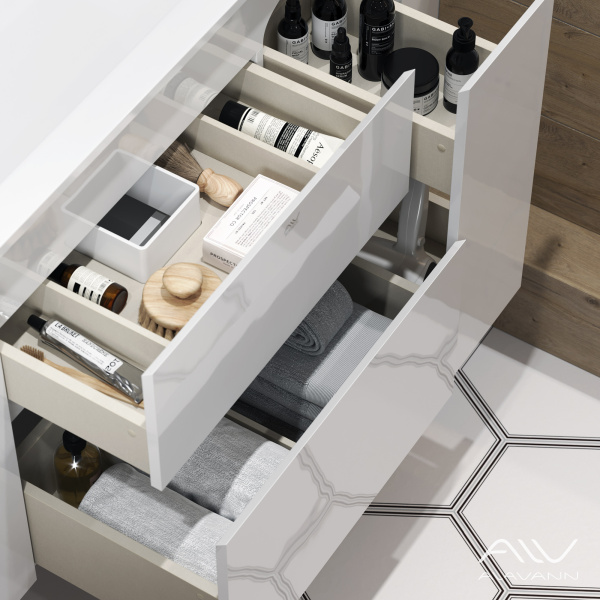 Тумба с раковиной Eva 100 белая - изображение 3