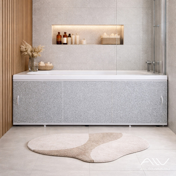 Экран под ванну Elegant 150 серый камень - изображение 1