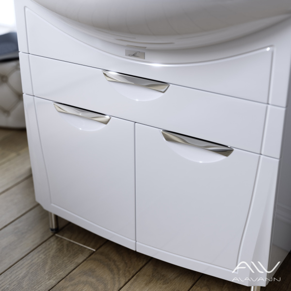 Тумба с раковиной Monaco 80 белая - изображение 4