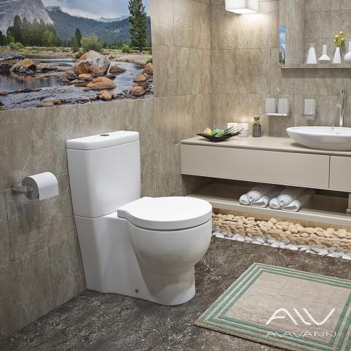 Унитаз-компакт Kirovit Олимп с микролифтом белый