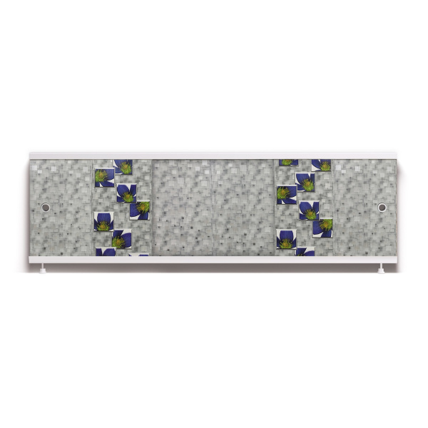 Экран под ванну Оптима Decor 170 клематис малый - изображение 1