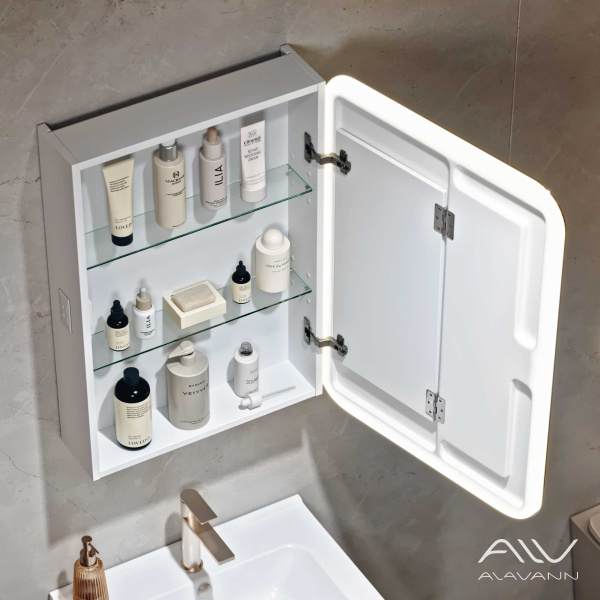 Зеркальный шкаф Cosmetic Light 50 с подсветкой и приближением - изображение 3