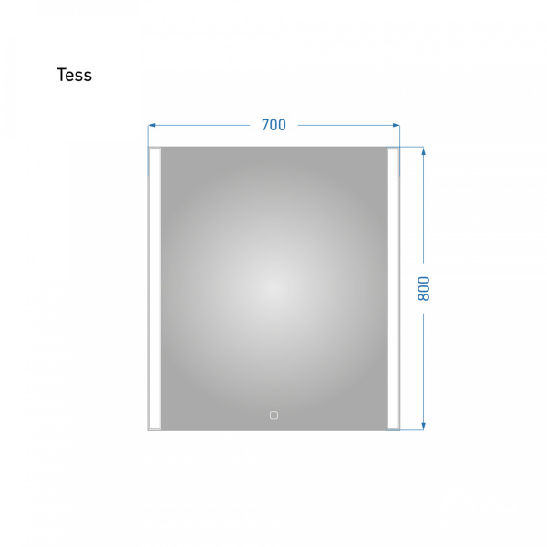 Зеркало Tess 70 с подсветкой - изображение 5