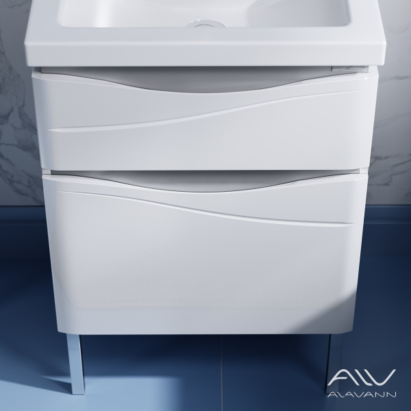 Тумба с раковиной Silvia 60 белая - изображение 3