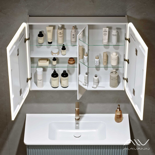 Зеркальный шкаф-трюмо Cosmetic Light 100 с подсветкой - изображение 2