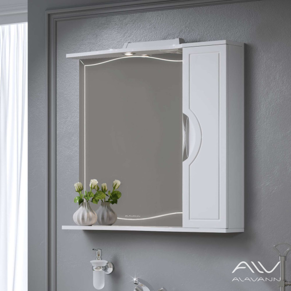 Гарнитур Monaco 80 (тумба Monaco 80, ум. Балтика 80,зеркало-шкаф Monaco 80 правый) - изображение 4