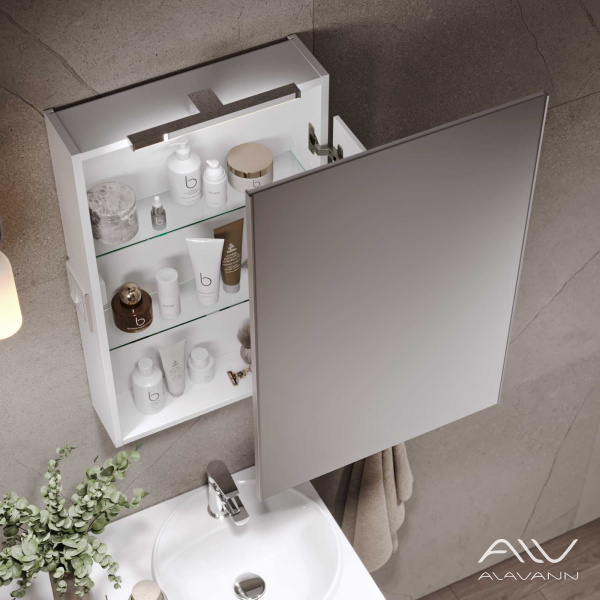 Зеркальный шкаф Cosmetic 55 с приближением - изображение 1