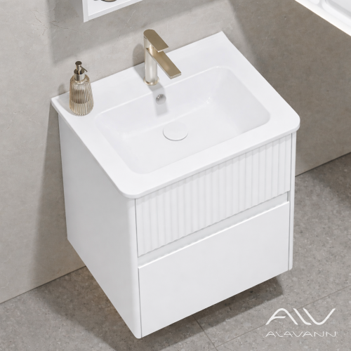 Тумба с раковиной Wave 60 белая