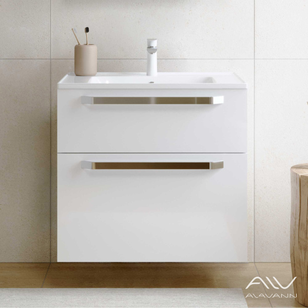 Тумба с раковиной Paris 75 белая - изображение 1