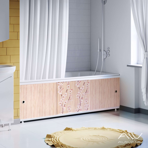 Экран под ванну Оптима Decor 170 сакура - изображение 1