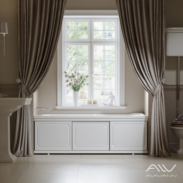 Экран под ванну Ametist 150 см МДФ белый - изображение 1