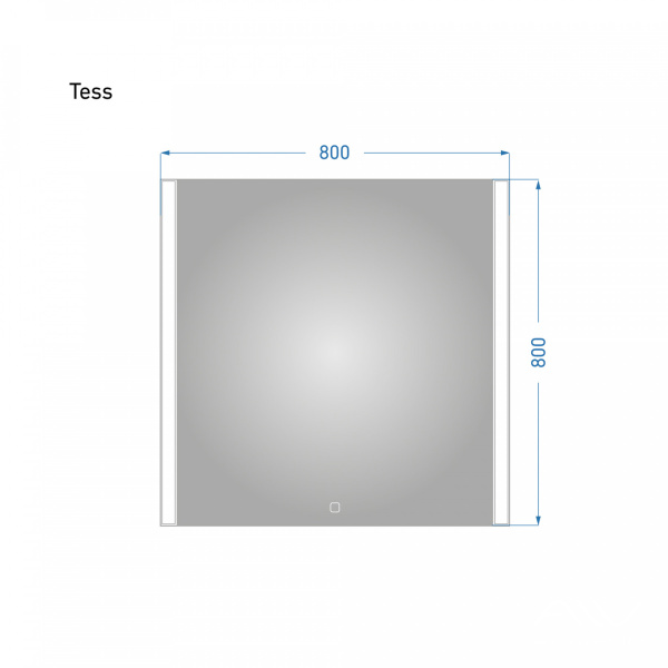 Зеркало Tess 80 с подсветкой - изображение 5