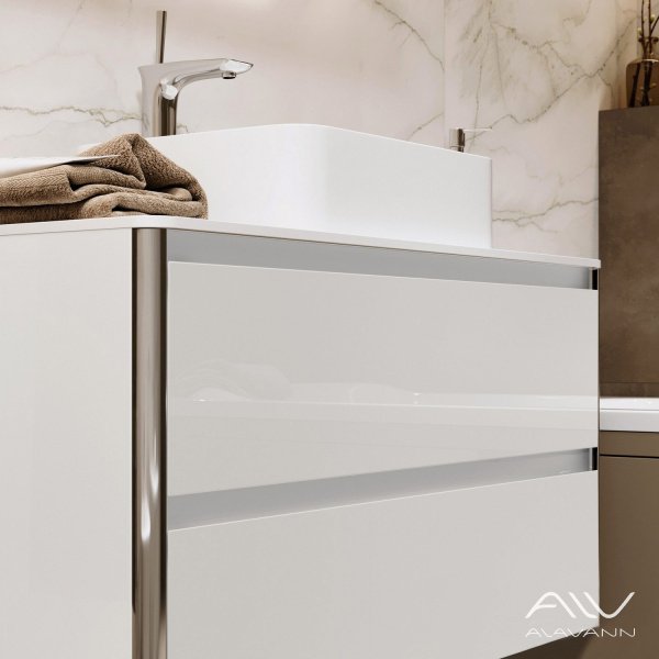 Тумба с раковиной Laurel 100 белая - изображение 3