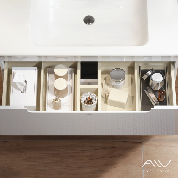 Тумба с раковиной Berta 105 белая - изображение 5