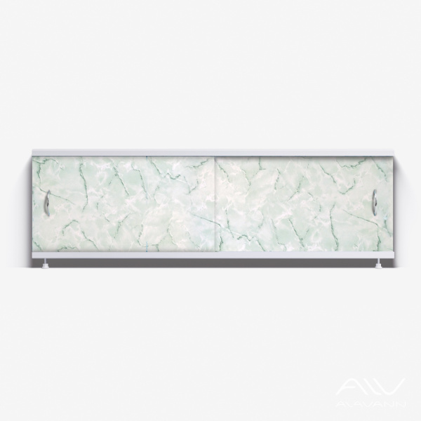 Экран под ванну Классик 150 зеленый мрамор - изображение 1