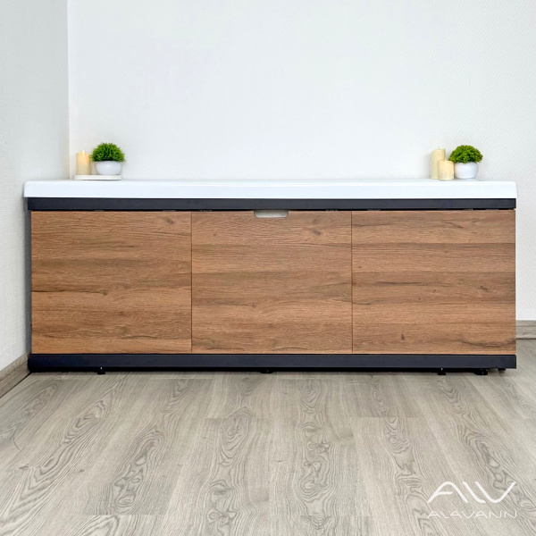 Экран под ванну МДФ Rita Black 150 дуб - изображение 4