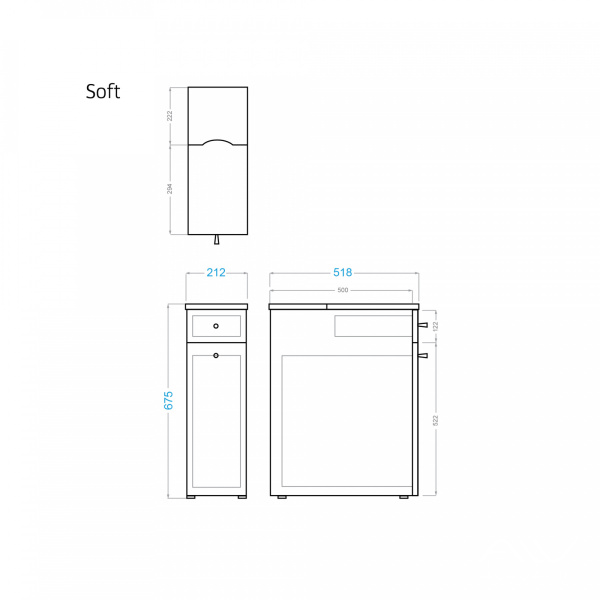 Комод Soft 20 белый - изображение 3