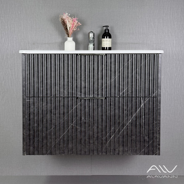 Тумба с раковиной Anna 80 (ум. Rado 80) черный мрамор - изображение 6