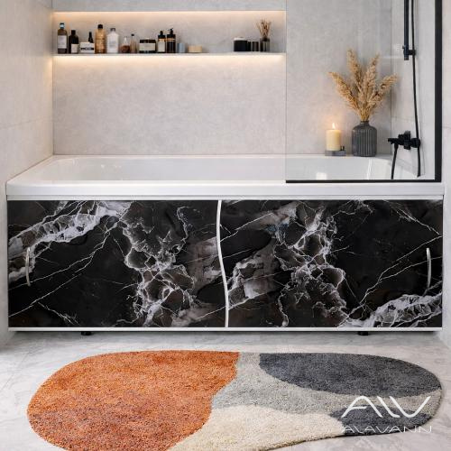 Экран под ванну Elit 150 черный мрамор