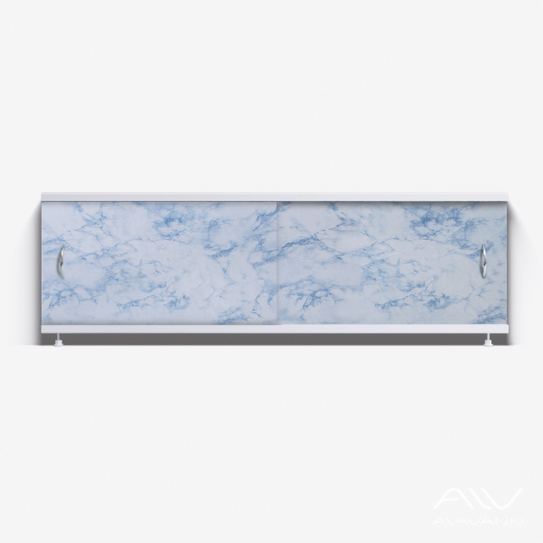 Экран под ванну Классик 150 серо-синий мрамор - изображение 1