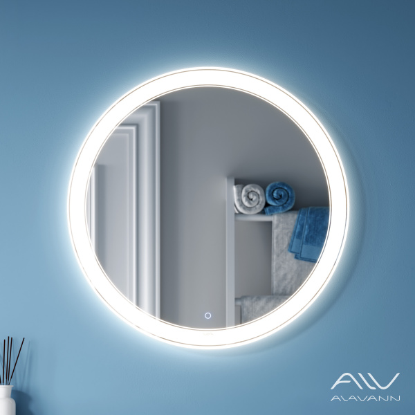 Зеркало Solis 70 с подсветкой, сенсорный выключатель - изображение 1