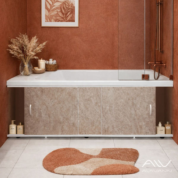 Экран под ванну Elegant 150 бежевый камень - изображение 2