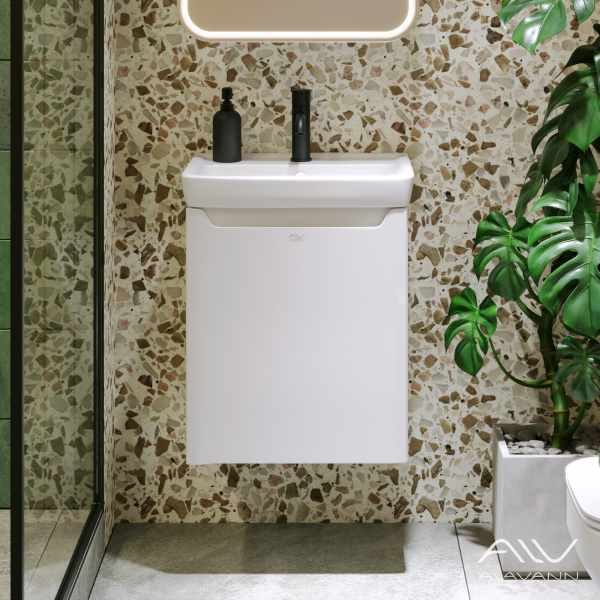 Тумба с раковиной Lana 50 белая - изображение 5