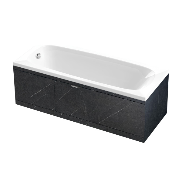Экран под ванну МДФ Rita 150 черный мрамор - изображение 5