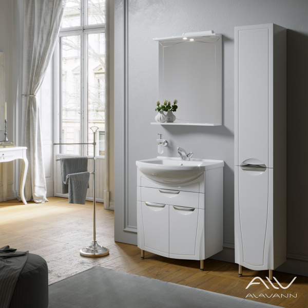 Тумба с раковиной Monaco 65 белая - изображение 6