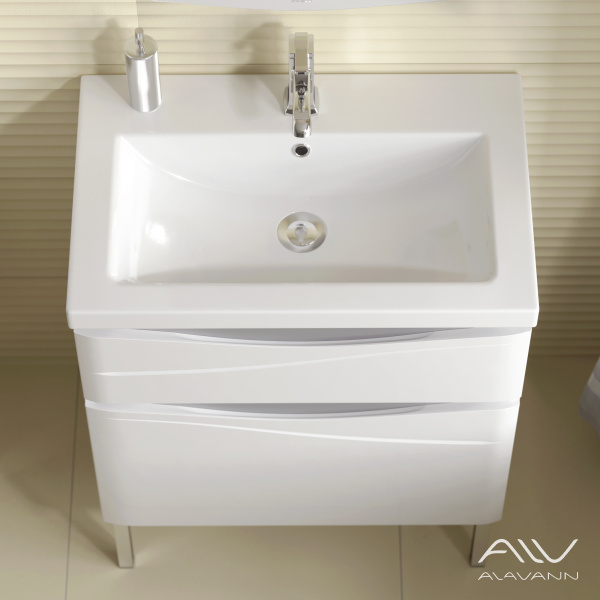 Тумба с раковиной Silvia 70 белая - изображение 4