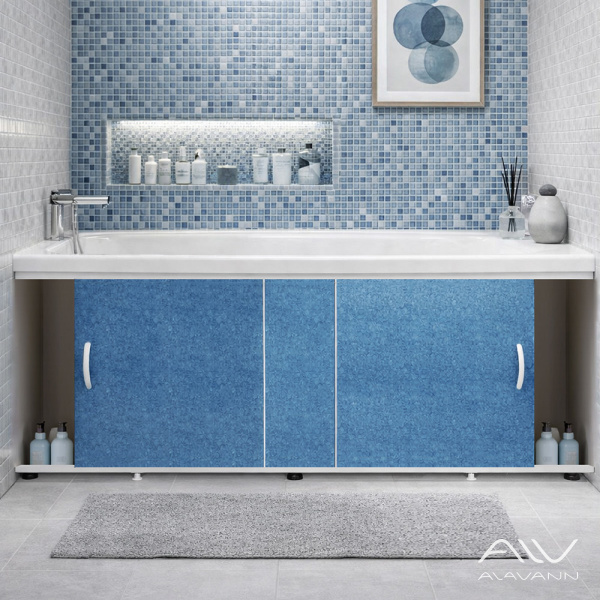 Экран под ванну Elegant 150 серо-синий мрамор - изображение 2